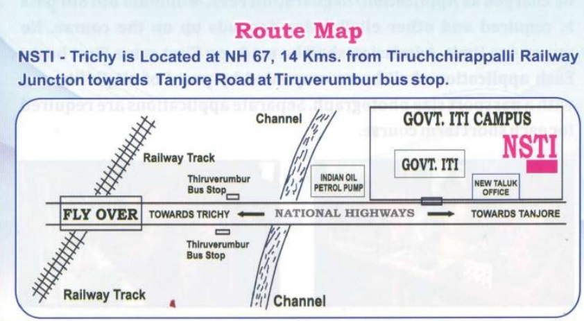 NSTI TRICHY ROUTE MAP